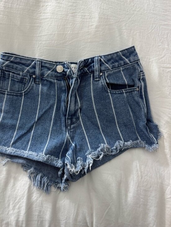 Pants - Striped High Rise Festival Shorts
